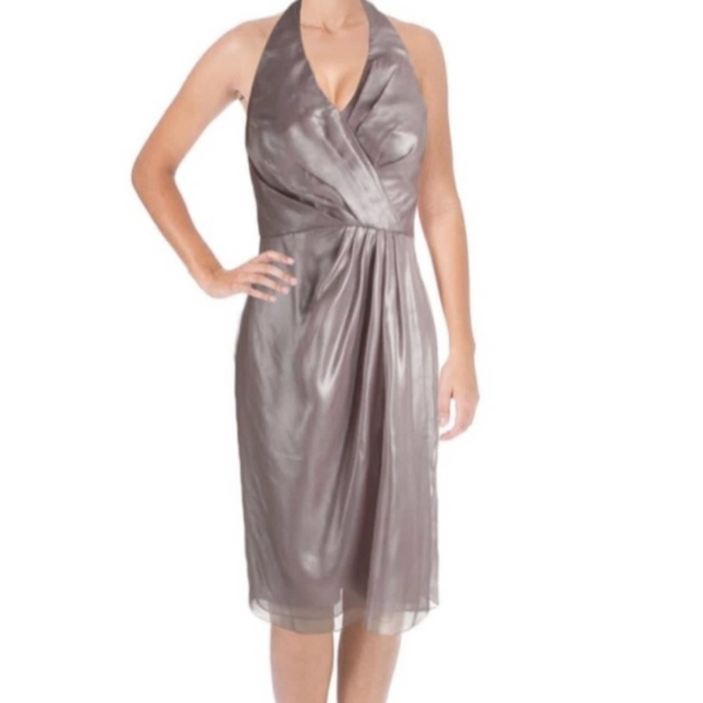 Vera Wang Dress Halter Dress NEW Womens 8 Lilac Special Occasion Cocktail Party - Picture 2 of 15